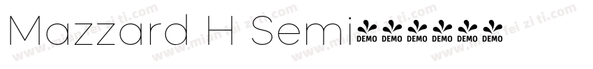 Mazzard H Semi字体转换